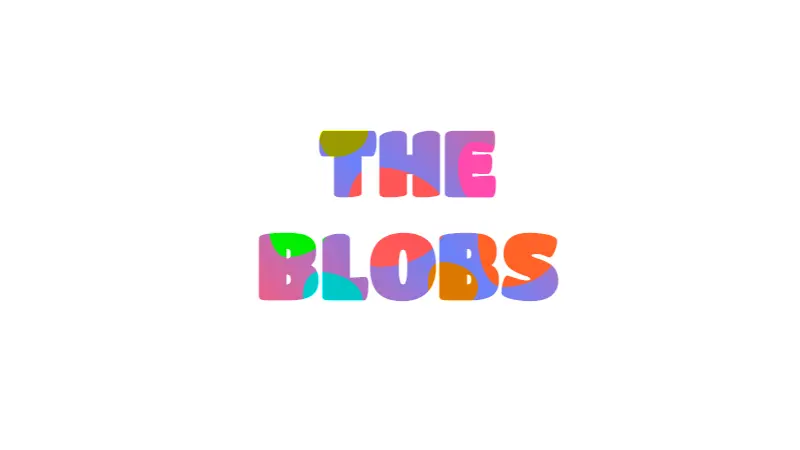 Animated Blobs Text