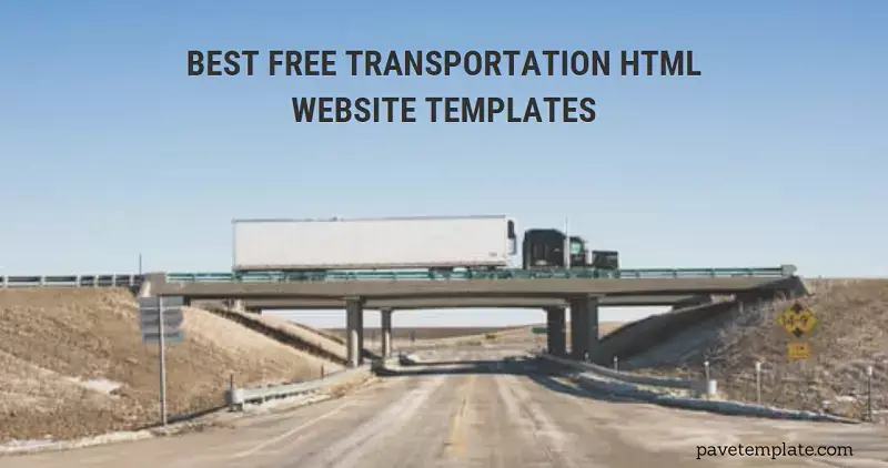 Free Transportation HTML Website Templates