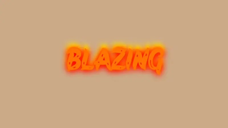Blazing Fire: CSS Glow Text Effects