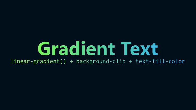 CSS Gradient Text