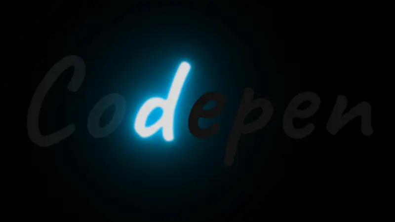 Glowing Text Animation