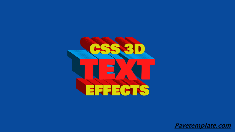 CSS 3D Text Effects