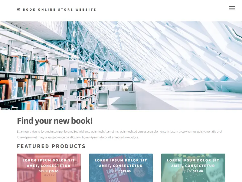 Book Online Store Website